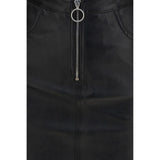 Fiorucci Black Lamb Leather Mini Skirt