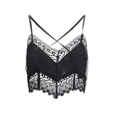 Charo Ruiz Black Cotton Sleeveles T-Shirt