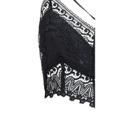 Charo Ruiz Black Cotton Sleeveles T-Shirt