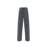 Jil Sander Gray Wool Casual Pants