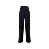 Prada Black Mohair Casual Pants