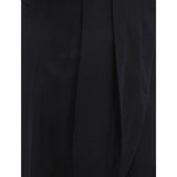 Salvatore Ferragamo Black Silk Casual Pants
