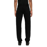Saint Laurent Black Cotton Straight-Leg Jeans