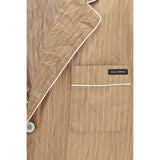 Dolce & Gabbana Beige Linen Robe