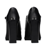 Max Mara Black Leather High Heel Pumps