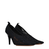 Stella McCartney Black Fabric High Heel Pumps
