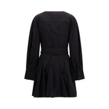 Ganni Black Cotton Casual Dress