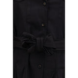 Ganni Black Cotton Casual Dress