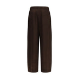 Ganni Brown Acetate Casual Pants