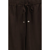 Ganni Brown Acetate Casual Pants