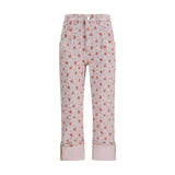 Ganni Multicolor Cotton Cropped Pants