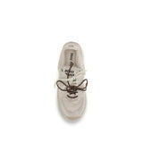 Miu Miu Beige Cotton Platform Sneakers