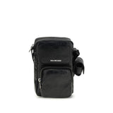 Balenciaga Black Lamb Ovis Aries Aries Shoulder Bag