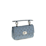 Valentino Garavani Blue Viscose Shoulder Bag