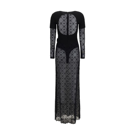 Marine Serre Black Polyamide Casual Dress
