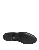 Dolce & Gabbana Black Calfskin Leather Derby Men Dress Shoes