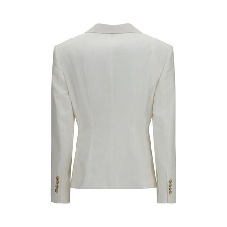 Dolce & Gabbana White Cotton Blazer