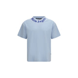 Palm Angels Blue Cotton T-Shirt