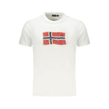 Napapijri White Cotton Men's T-Shirt