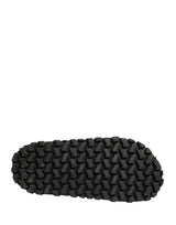 Dolce & Gabbana Black Ruching Detail Flats Men Sandals Shoes