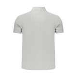 Napapijri Gray Cotton Men's Polo Shirt