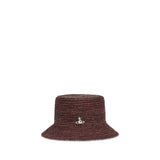 Vivienne Westwood Brown Raffia Bucket Hat