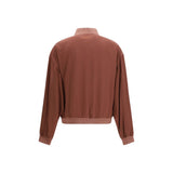 Versace Bordeaux Silk Bomber