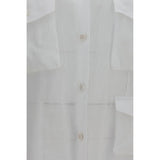 Ermanno Scervino White Ramie Shirt