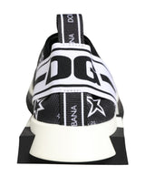 Dolce & Gabbana Black Stars Logo SORRENTO Sneakers Shoes