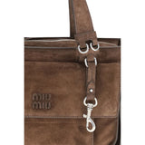 Miu Miu Brown Calf Leather Bos Taurus Shoulder Bag