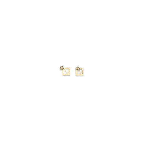 Fendi Gold Brass Earrings