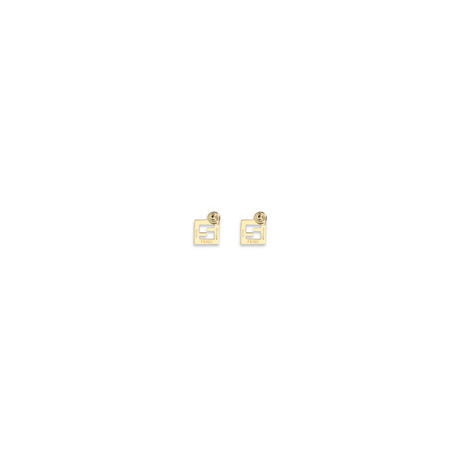 Fendi White Brass Earrings