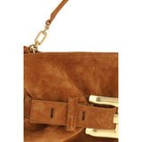 Balmain Brown Calf Leather Bos Taurus Handbag