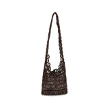 Staud Brown Wood Shoulder Bag