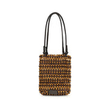 Staud Brown Wood Shoulder Bag