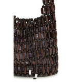 Staud Brown Wood Shoulder Bag