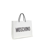 Moschino White Calf Leather Bos Taurus Handbag