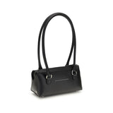 MM6 Black Calf Leather Bos Taurus Shoulder Bag