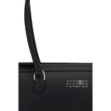 MM6 Black Calf Leather Bos Taurus Shoulder Bag