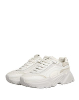 Dolce & Gabbana White Leather Daymaster Low Top Sneakers Shoes