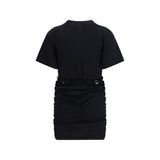 PINKO Black Cotton Casual Dress