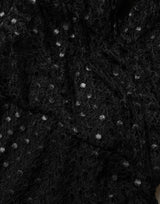 Dolce & Gabbana Black Sequinned Mermaid Evening Gown Dress