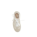 Balmain Beige Suede Leather Athletic Sneakers