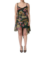 Dolce & Gabbana Multicolor Floral Print Sleeveless Mini Dress