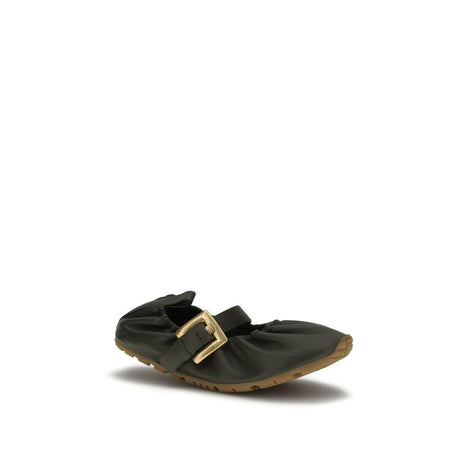 Balmain Bicolor Lamb Ovis Aries Aries Ballet Flats