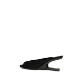 Balmain Black Goatskin Mules