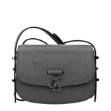 Jimmy Choo Gray Leather Shoulder Bag