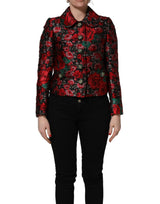 Dolce & Gabbana Multicolor Floral Brocade ButtonBlazer Jacket