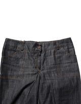 BENCIVENGA Black Cotton Mid Waist Skinny Denim Trouser Jeans