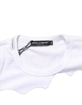 Dolce & Gabbana White D&G PRINCE I WAS THERE Crew Neck T-shirt